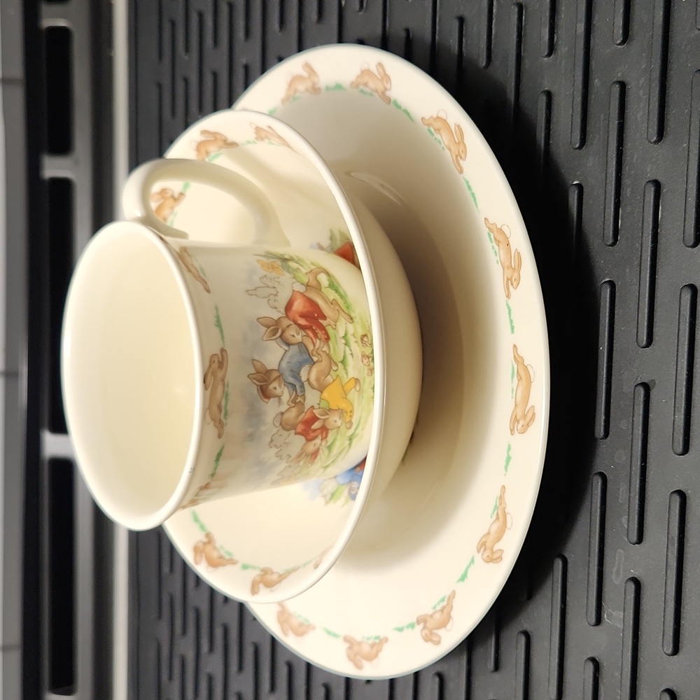 Vintage Royal Doulton Bunnykins 3 Piece Set